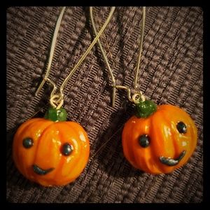 Kawaii Pumpkin Fall Halloween Earrings